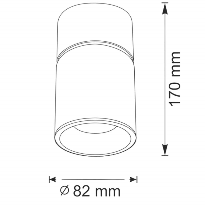 Spot NIXA 1xGU10/10W/230V zwart