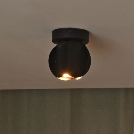 Spot orientable GAMBIT 1xGU10/10W/230V noir