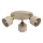 Spot orientable PARKLA 3xE27/15W/230V beige/doré