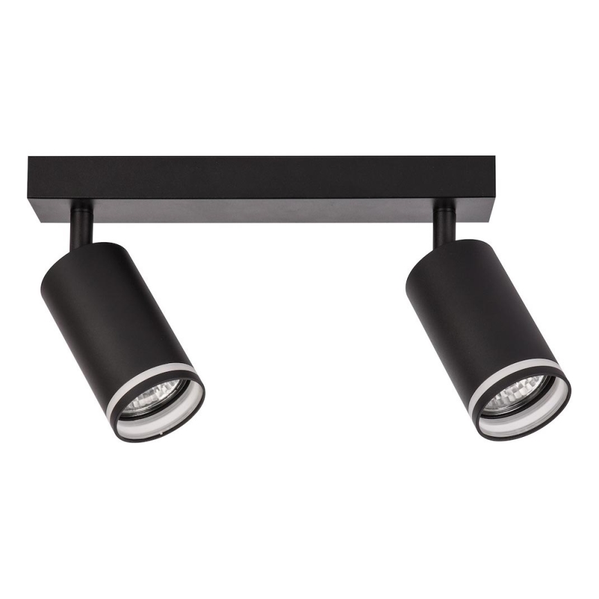 Spot orientable PIPE 2xGU10/10W/230V noir