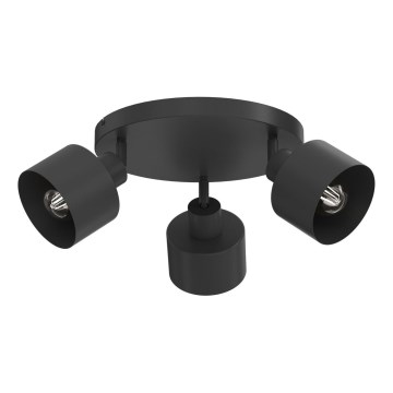 Spot PARKLA 3xE27/15W/230V noir