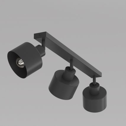 Spot PARKLA 3xE27/15W/230V noir