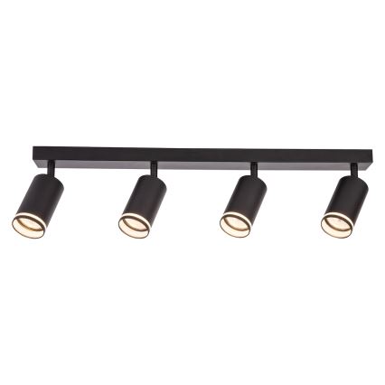 Spot PIPE 4xGU10/10W/230V noir