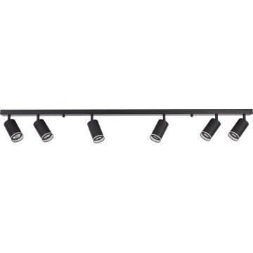 Spot PIPE 6xGU10/10W/230V noir