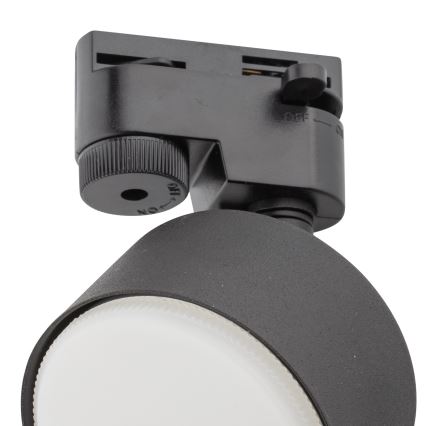 Spot pour système de rail monophasé AVIA 1xGX53/15W/230V noir