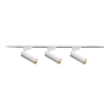 Spot pour système de rail FADO 3xGU10/10W/230V + 1 m système de rail blanc