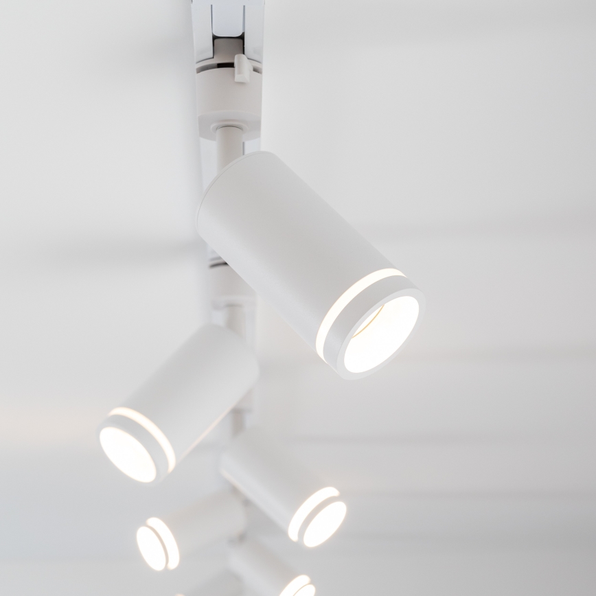 Spot pour système de rail monophasé JET RING 1xGU10/10W/230V blanc