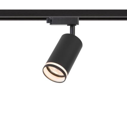 Spot pour système de rail monophasé PIPE 1xGU10/10W/230V, noir