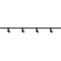 Spot pour système sur rail ALTEAR 4xGU10/10W/230V 1,5m noir