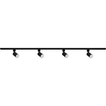 Spot pour système sur rail ALTEAR 4xGU10/10W/230V 1,5m noir