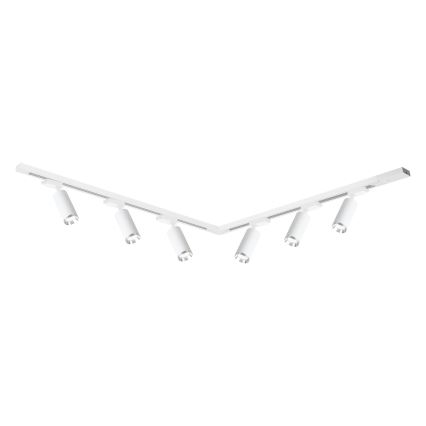 Spot pour système sur rail MICA 6xGU10/10W/230V blanc / chrome mat