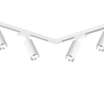 Spot pour système sur rail MICA 6xGU10/10W/230V blanc / chrome mat
