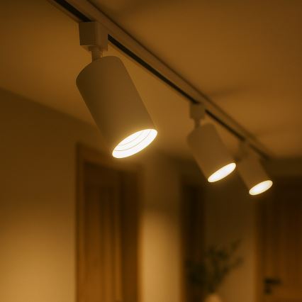 Spot pour système sur rail monophasé TIGER 1xGU10/10W/230V blanc