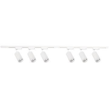 Spot pour système sur rail PIPE 6xGU10/10W/230V blanc