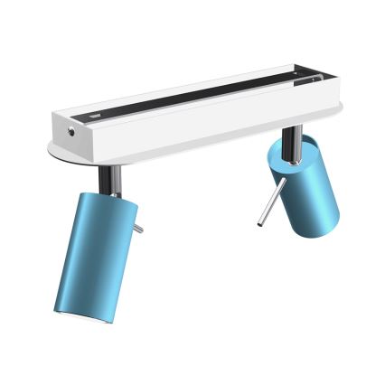 Spot PRESTON 2xGU10/40W/230V blauw