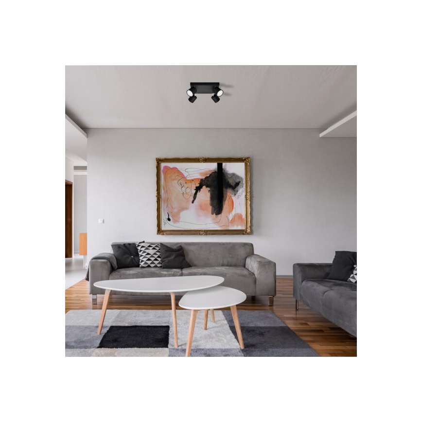 Spot PUNTA 4xGX53/10W/230V zwart