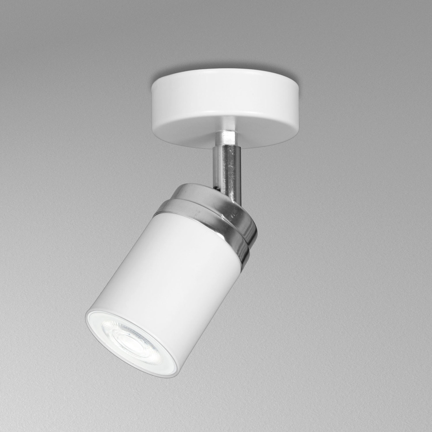 Spot RENO 1xGU10/8W/230V blanc/chrome brillant