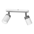 Spot RENO 2xGU10/8W/230V blanc/chrome brillant