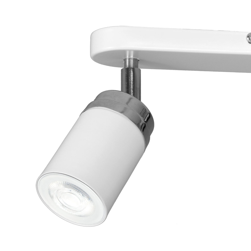 Spot RENO 2xGU10/8W/230V blanc/chrome brillant