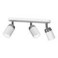Spot RENO 3xGU10/8W/230V blanc/chrome brillant