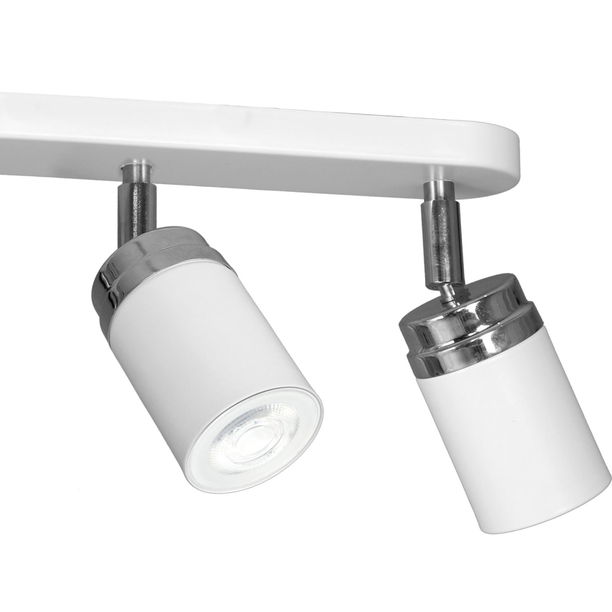 Spot RENO 3xGU10/8W/230V wit/glanzend chroom