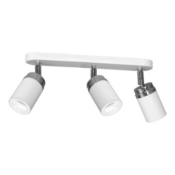 Spot RENO 3xGU10/8W/230V wit/glanzend chroom