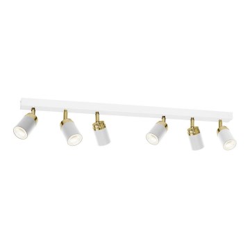 Spot RENO 6xGU10/60W/230V blanc/or
