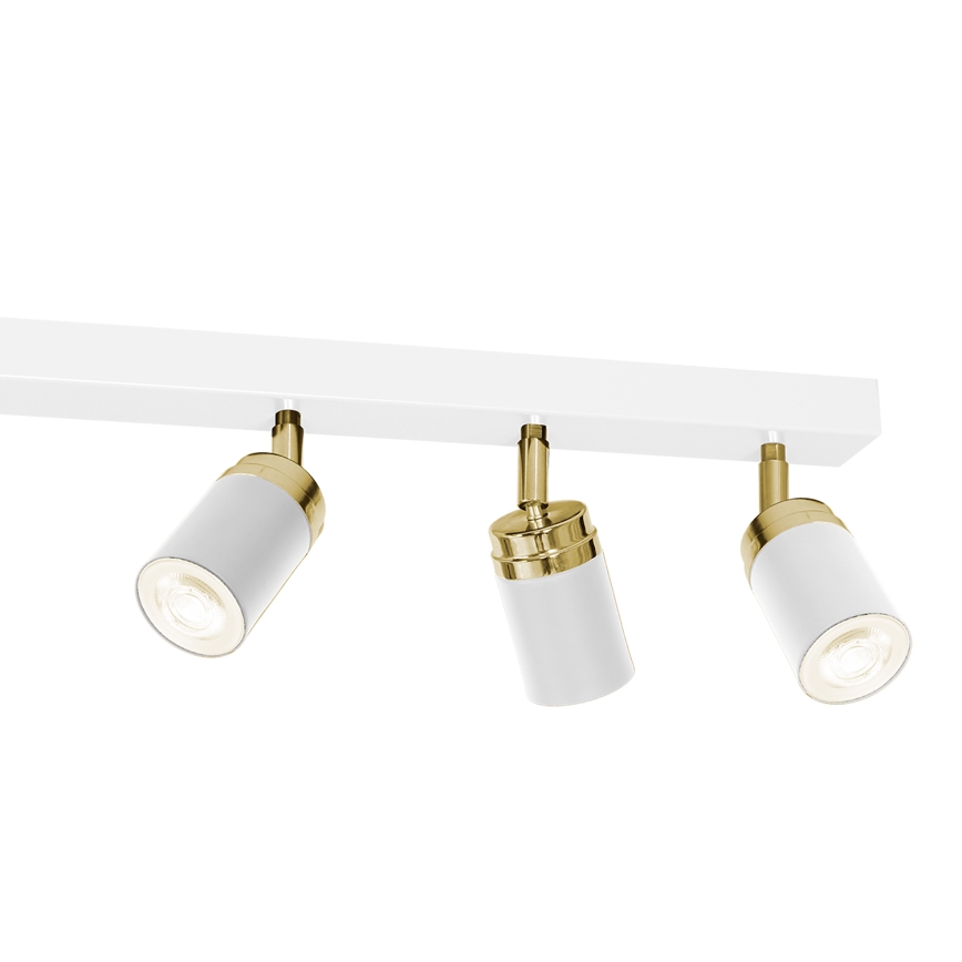 Spot RENO 6xGU10/60W/230V blanc/or