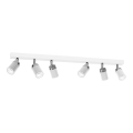 Spot RENO 6xGU10/8W/230V blanc/chrome brillant