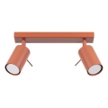 Spot RING 2xGU10/10W/230V rood