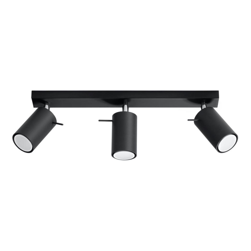 Spot RING 3 3xGU10/10W/230V zwart