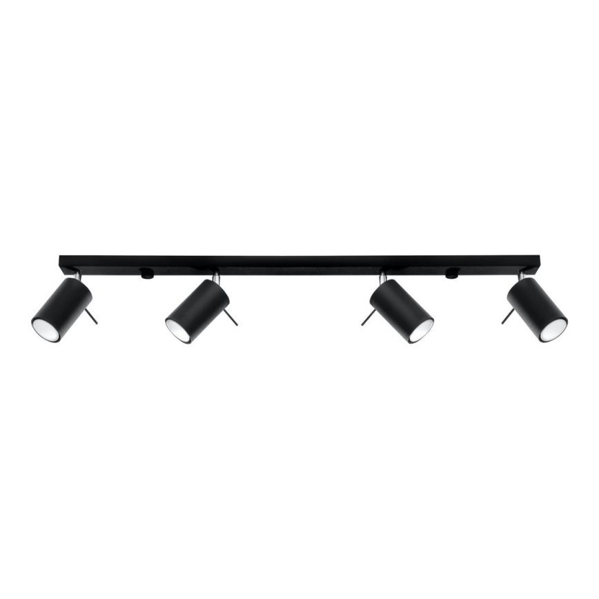 Spot RING 4L 4xGU10/10W/230V zwart
