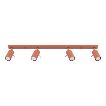 Spot RING 4xGU10/10W/230V rood