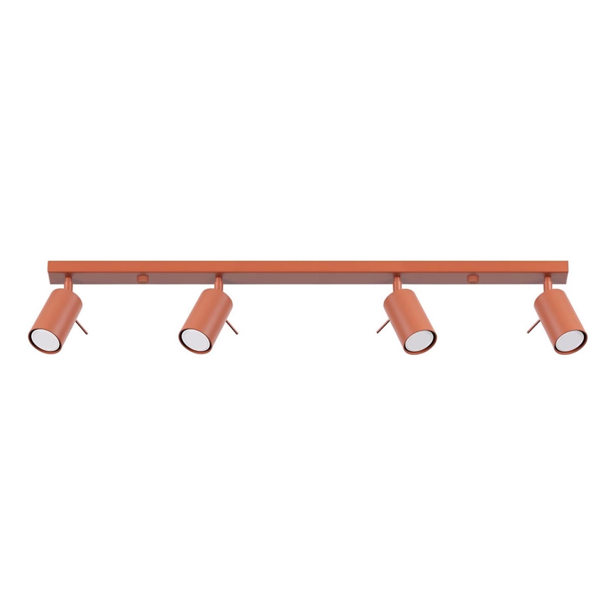 Spot RING 4xGU10/10W/230V rood