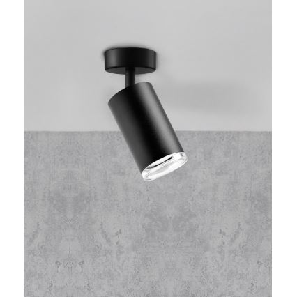 Spot salle de bain TURYN 1xGU10/10W/230V IP44 noir