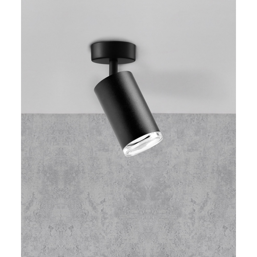 Spot salle de bain TURYN 1xGU10/10W/230V IP44 noir