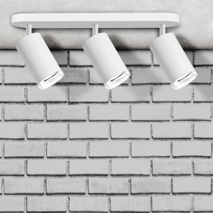 Spot salle de bain TURYN 3xGU10/10W/230V IP44 blanc