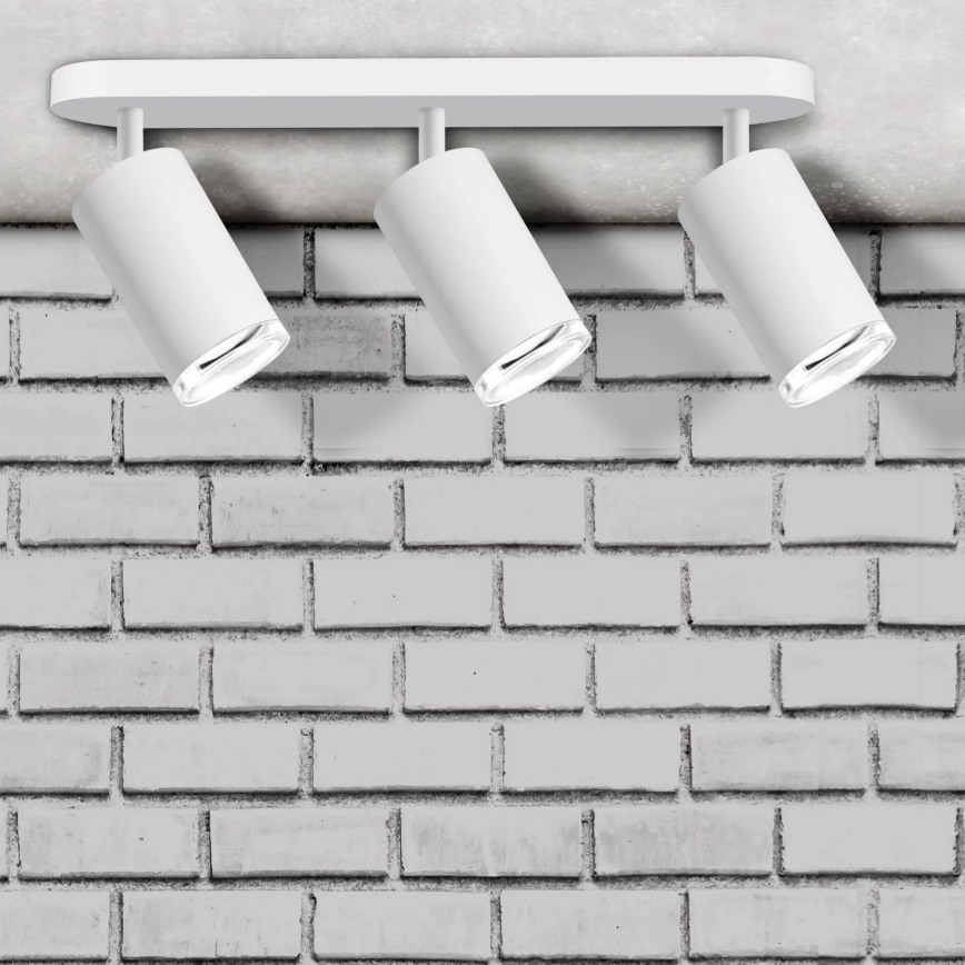 Spot salle de bain TURYN 3xGU10/10W/230V IP44 blanc
