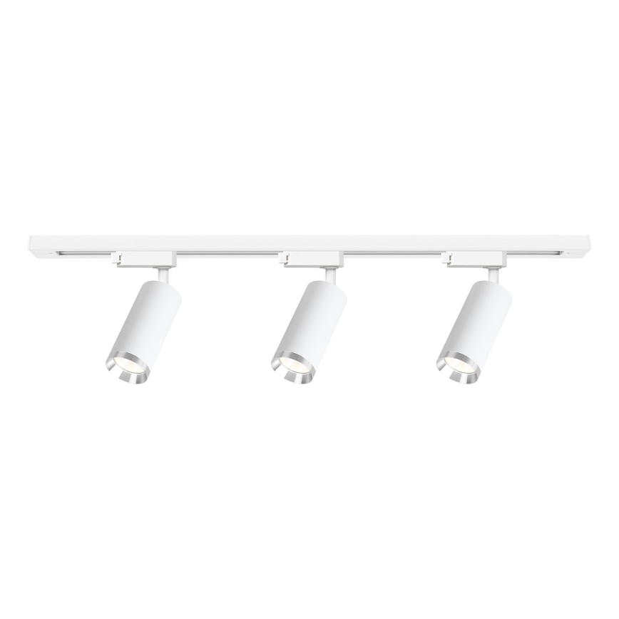Spot sur rail MICA 3xGU10/10W/230V blanc/chrome mat
