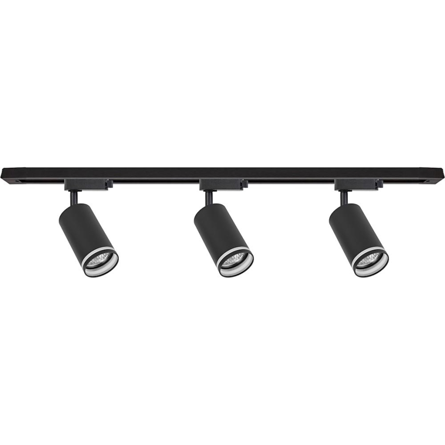Spot sur rail PIPE 3xGU10/10W/230V noir