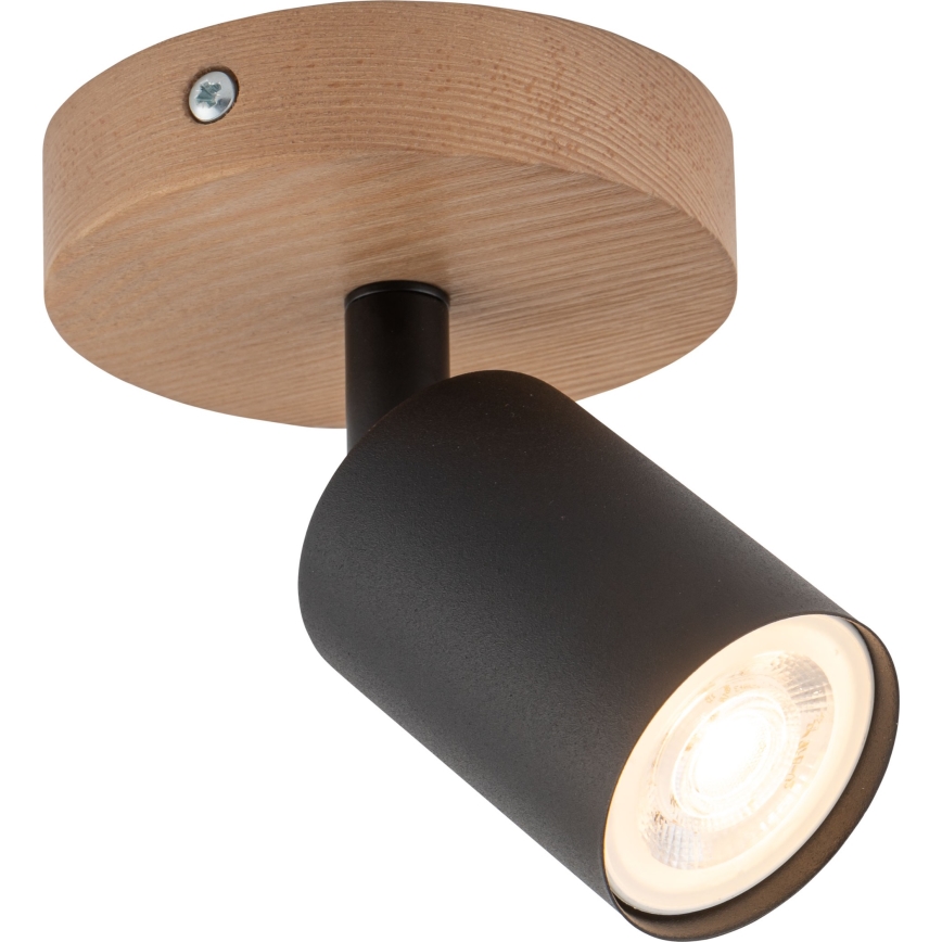 Spot TOP WOOD 1xGU10/10W/230V noir/bois