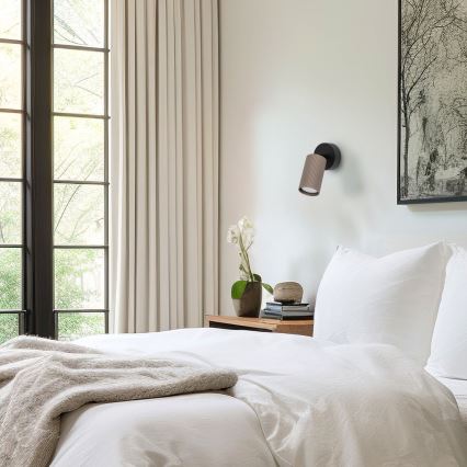 Spot TUNE 1xGU10/10W/230V noir/marron