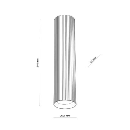 Spot TUNE L 1xGU10/10W/230V 24 cm marron
