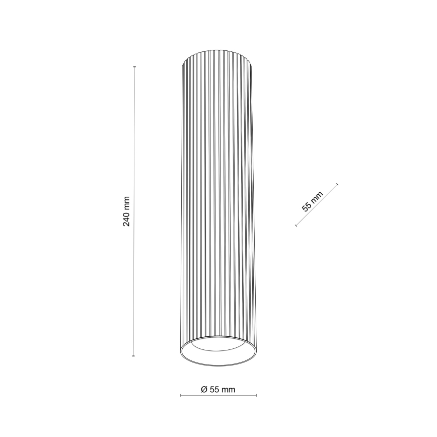 Spot TUNE L 1xGU10/10W/230V 24 cm marron