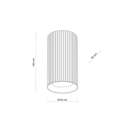 Spot TUNE S 1xGU10/10W/230V 10 cm blanc