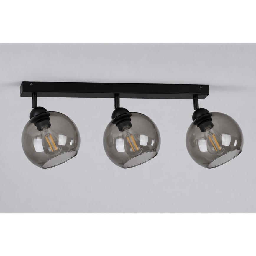 Spot UNO 3xE27/60W/230V zwart
