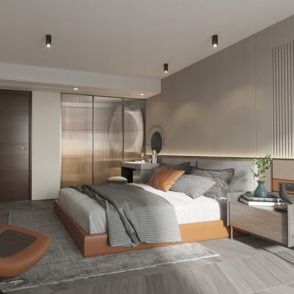 Spot VIVO 1xGX53/10W/230V 10 cm zwart
