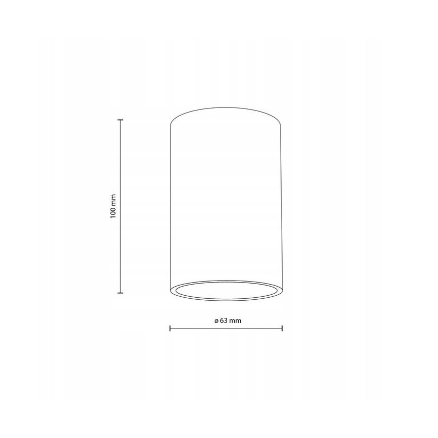 Spot VIVO 1xGX53/10W/230V 10 cm zwart