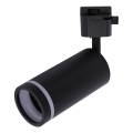 Spot voor 1-fase railsysteem JET RING 1xGU10/10W/230V zwart