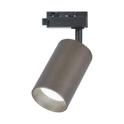 Spot voor 1-fase railsysteem PIPE 1xGU10/10W/230V, bruin
